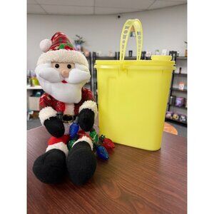 Vintage Tupperware Slim 1 qt Refrigerator Door Pitcher Handle Yellow Oval